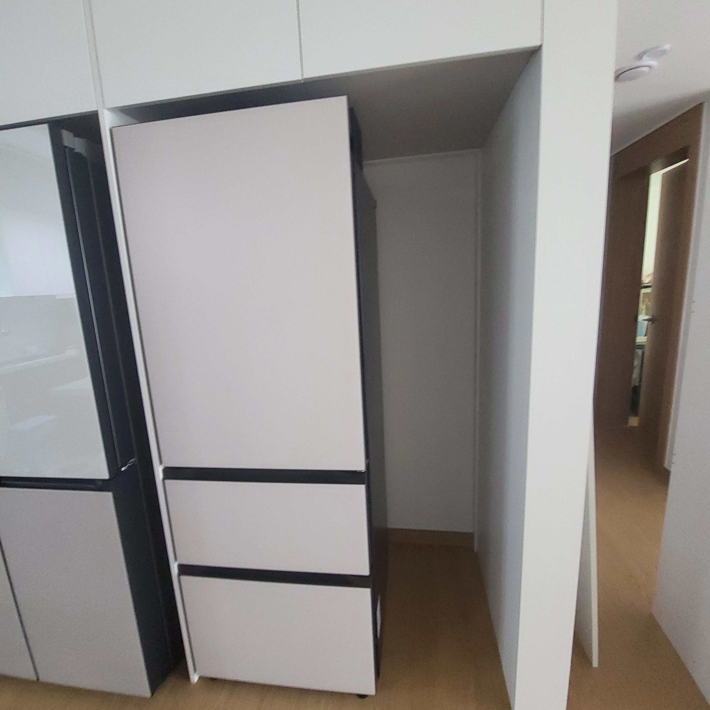 베스포크 냉장고 옆 빈 공간 쪽장 제작 전